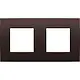 Niko 135-76800 afdekraam 2-voudig Intense dark brown coated
