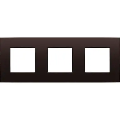 Niko 135-76700 afdekraam 3-voudig Intense dark brown coated