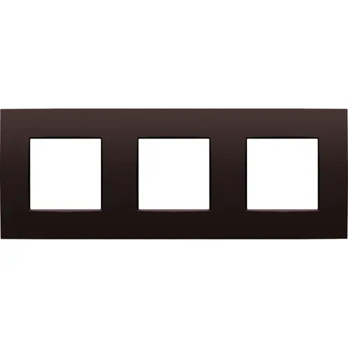 Niko 135-76700 afdekraam 3-voudig Intense dark brown coated