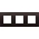 Niko 135-76700 afdekraam 3-voudig Intense dark brown coated