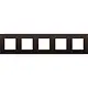 Niko 135-76005 afdekraam 5-voudig Intense dark brown coated