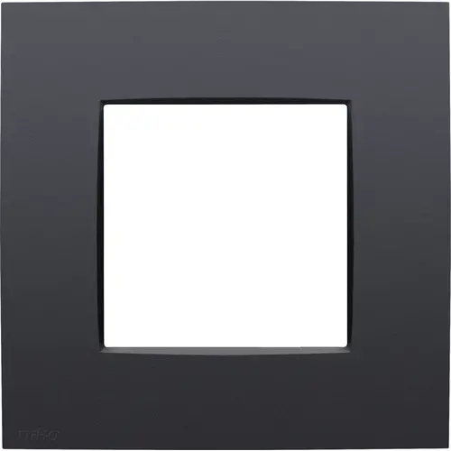 Niko 133-76100 afdekraam 1-voudig Intense anthracite coated