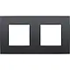 Niko 133-76800 afdekraam 2-voudig Intense anthracite coated
