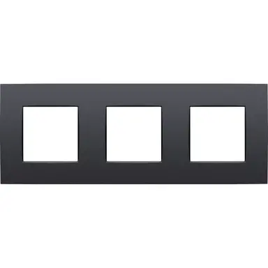 Niko 133-76700 afdekraam 3-voudig Intense anthracite coated