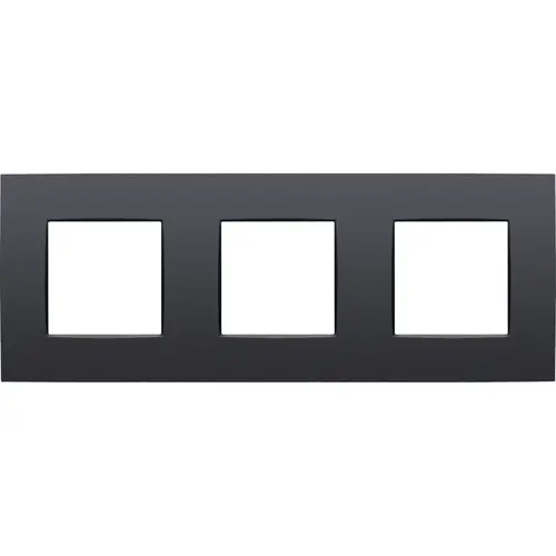 Niko 133-76700 afdekraam 3-voudig Intense anthracite coated