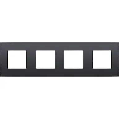 Niko 133-76400 afdekraam 4-voudig Intense anthracite coated