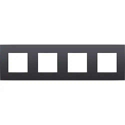Niko 133-76400 afdekraam 4-voudig Intense anthracite coated