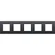 Niko 133-76005 afdekraam 5-voudig Intense anthracite coated