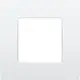 Niko 137-76100 afdekraam 1-voudig Intense lunar white coated