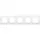 Niko 137-76005 afdekraam 5-voudig Intense lunar white coated