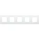 Niko 137-76005 afdekraam 5-voudig Intense lunar white coated