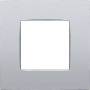 Niko 132-76100 afdekraam 1-voudig Intense sterling coated