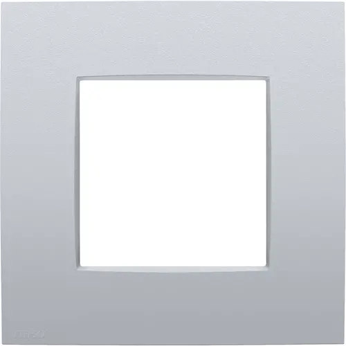 Niko 132-76100 afdekraam 1-voudig Intense sterling coated