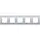 Niko 132-76005 afdekraam 5-voudig Intense sterling coated