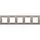 Niko 134-76005 afdekraam 5-voudig Intense bronze coated