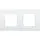 Niko 137-76800 afdekraam 2-voudig Intense lunar white coated