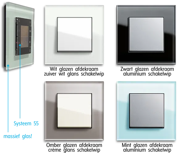 Gira Esprit glas kleuren