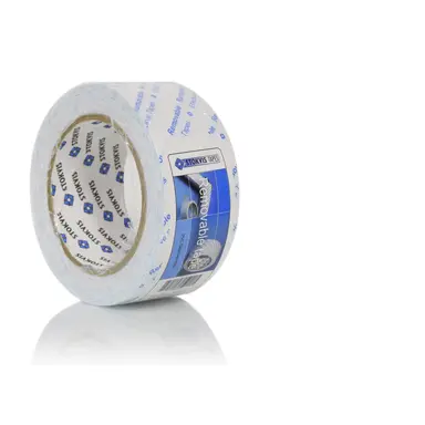 Stokvis CT050102 verwijderbare PVC tape voor buiten 50 mm x 33 meter wit