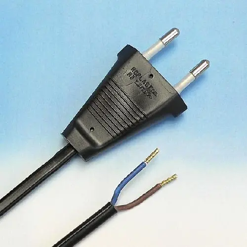 Haka 517300003 aansluitsnoer met eurostekker 2 x 0.75 mm² 1,5 meter zwart