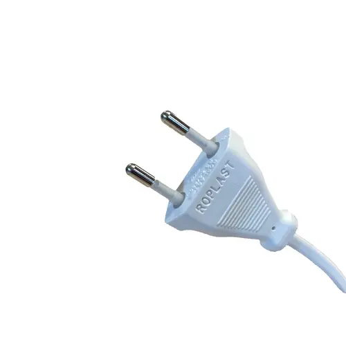 Haka 517300001 aansluitsnoer met eurostekker 2 x 0.75 mm² 0.5 meter wit