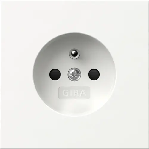 Gira 448570 wandcontactdoos penaarde met verhoogde aanraakbeveiliging F100 wit glans