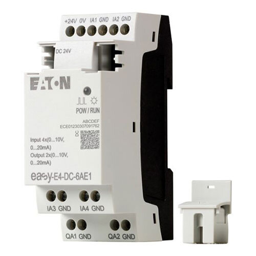 Eaton EASY-E4-DC-6AE1 stuurrelais easy E4 24V-DC in-uitgangsuitbreiding 4 analoge ingangen 2 analoge uitgangen