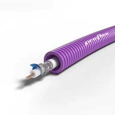 Preflex 1234003174 flexbuis 16 mm voorbedraad met COAX kabel rol 100 meter