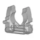 JSL 031 TRANSPARANT klembeugel nylon 16 - 22 mm transparant