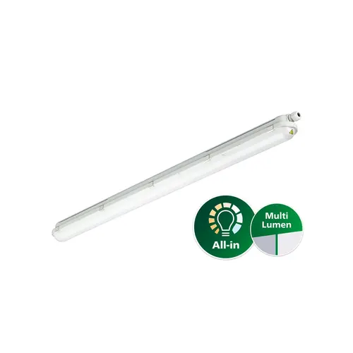 Philips 8720169500198 CoreLine waterdicht TL-armatuur LED 18/32W 2700/4500 lumen 120 cm helder IP65