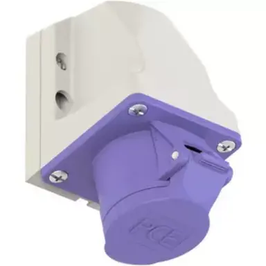 PCE 172V wandcontactdoos CEE 2-polig 32A 20-25V violet IP44