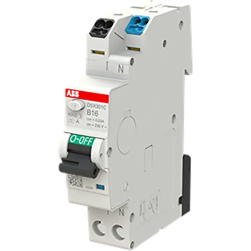 ABB DSX301C B16 A30 (R) aardlekautomaat 1P+N 16A B-karakteristiek A30