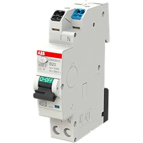 ABB DSX301C B20 A30 aardlekautomaat 1P+N 20A B-karakteristiek A30