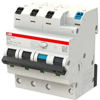 ABB DSX203NC B16 A30 aardlekautomaat 3P+N 16A B-karakteristiek A30