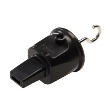 Kaiser 731/13/SW eindstuk + haak tbv prikkabel 5 x 13 mm