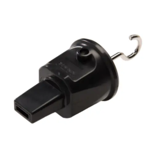 Kaiser 731/13/SW eindstuk + haak tbv prikkabel 5 x 13 mm