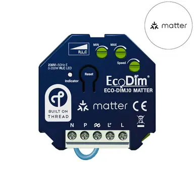 EcoDim ECO-DIM.10 Matter LED dimmer module  0 - 200 Watt RLC