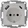 Kopp 297234007 wandcontactdoos randaarde USB-A en USB-C met verhoogde aanraakbeveiliging HK07 Athenis grijs mat