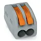 Wago 222-412 lasklem 2-voudig 0.08 - 2.5 mm² + hendel 50 stuks