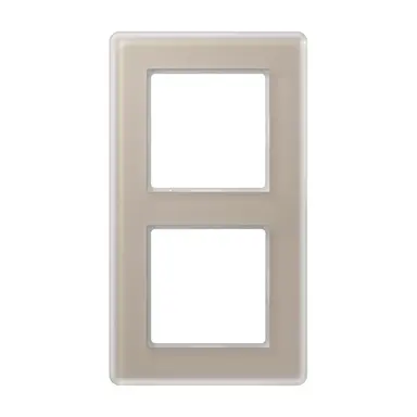 JUNG AV 582 GLM CH afdekraam 2-voudig A Viva champagne glas