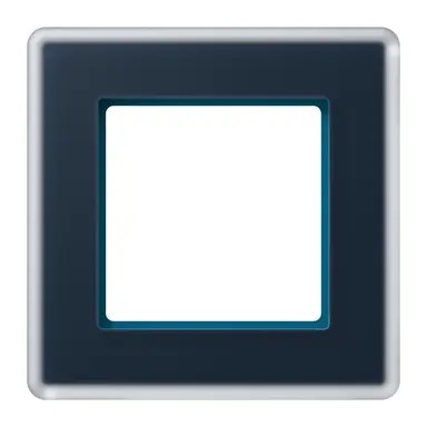 JUNG AV 581 GLM NB afdekraam 1-voudig A Viva nachtblauw glas