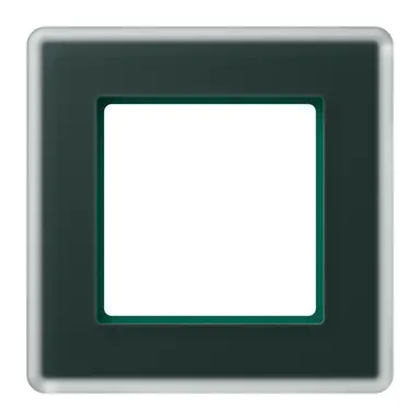 JUNG AV 581 GLM SG afdekraam 1-voudig A Viva smaragdgroen glas