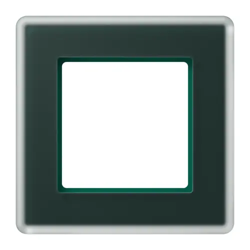 JUNG AV 581 GLM SG afdekraam 1-voudig A Viva smaragdgroen glas