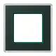 JUNG AV 581 GLM SG afdekraam 1-voudig A Viva smaragdgroen glas