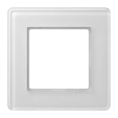 JUNG AV 581 GLM WW afdekraam 1-voudig A Viva alpine wit glas