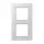JUNG AV 582 GLM WW afdekraam 2-voudig A Viva alpine wit glas