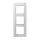 JUNG AV 583 GLM WW afdekraam 3-voudig A Viva alpine wit glas
