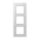 JUNG AV 583 GLM WW afdekraam 3-voudig A Viva alpine wit glas