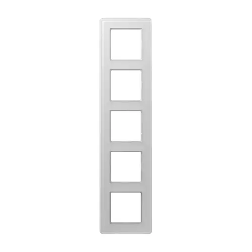 JUNG AV 585 GLM WW afdekraam 5-voudig A Viva alpine wit glas