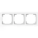 Busch-Jaeger 1723-44M afdekraam 3-voudig Art Linear studiowit mat