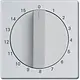 Busch-Jaeger 1770-83-103 centraalplaat met draaigreep tijdschakelaar 15 min Future Linear aluzilver mat